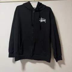 Stussy ジップアップパーカー ブラック