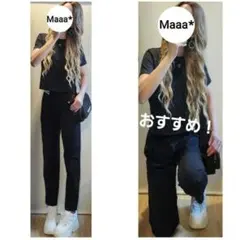 コーデ売り　2点セット　ブラックコーデ　ロペピクニック　UNIQLO