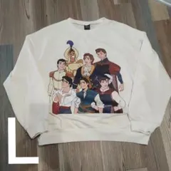 チマジロ　micrrid　ディズニープリンス　スウェット Lサイズ　トレーナー