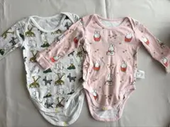 ミッフィー 長袖ロンパース 80cm 2枚セット