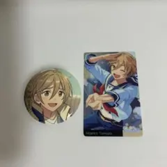 【あんスタ】真白友也 缶バッジ＆カード 2点セット