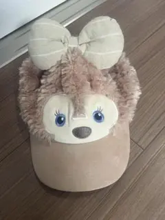 ダッフィクマ耳付き帽子キャップ