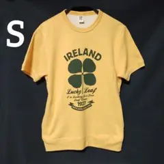 アイルランド Tシャツ 【S】 シャムロック イエロー トレーナー生地