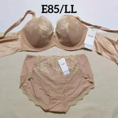 E85ショーツLL　ベージュ　トリンプ598　ストーリー 　パッドなし深めカップ