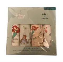 aden + anais スワドルブランケット 4枚セット　ディズニー　アリエル