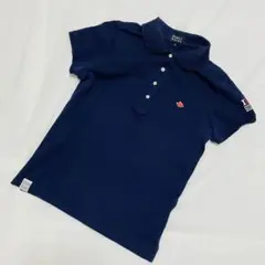 パーリーゲイツ　ポロシャツ　半袖　ゴルフウェア　ネイビー　サイズ2(L相当)