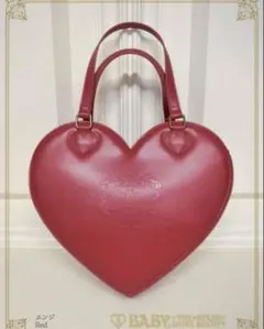 【未使用品】BABY３WAYハートBag 赤 エンジ
