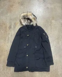 00s y2k グランジ　平成ギャル モッズコート　ヒョウ柄　ファー付き3way