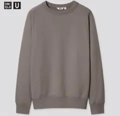 UNIQLO U ワイドフィットスウェットシャツ（長 袖）　33 KHAKI