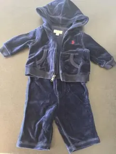 Ralph Lauren ベロア素材　セットアップ　ネイビー 3M