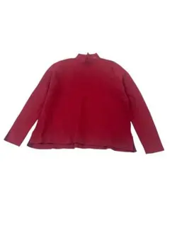 e355☆DOCLASSE赤いモックネックニットセーター