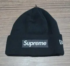 Supreme New Era Box Logo Beanie 黒のサムネイル