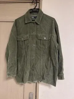 ZARAザラ　カーキ　コーデュロイ ジャケット