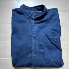 UNIQLO ダークブルー デニムシャツ Mサイズ