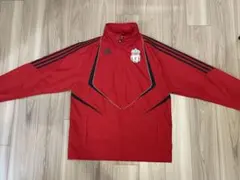 希少・美品】08/09 リバプールFC 選手着用モデル ハーフジップ XO