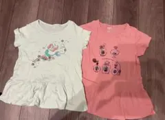 ユニクロ UT キッズ ディズニー プリンセス Tシャツ 130cm 2枚セット