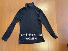 未使用に近い　ユニクロHEATTECH 黒　長袖 タートルネック M
