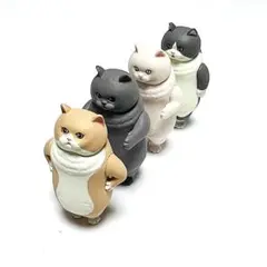 並べ隊 整列キャット ［全4種セット(フルコンプ)］ガチャガチャ カプセルトイ