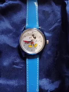 デッドストック動作確認済美品/裏蓋シール有りディズニータイムミッキー