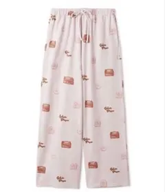 ジェラピケ　ドーナツ柄ロングパンツ