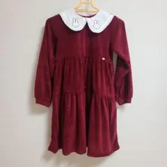 petit main バーガンディ ワンピース