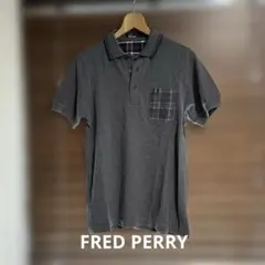 美品FRED PERRY グレー ポロシャツ XS