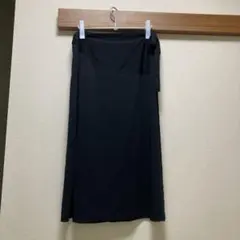シャルレ　巻きスカート　ブラック　Lサイズ