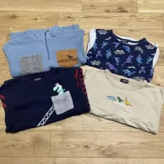 恐竜・デザイン トレーナーロンT4点セット　120