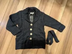 【お値下げ】未使用　ベビー用カーディガン　ベルト付き　90