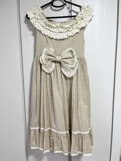 エミリーテンプルキュート うさぎ 刺繍 ワンピース ジャンパースカート