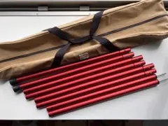 スノーピーク　ウイングポールレッド 240cm 2本　ポールキャリングケースのサムネイル
