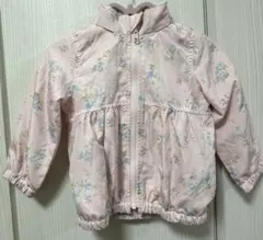 ブランシェス ウインドブレーカー 花柄 90cm ピンク