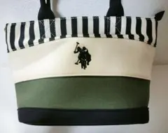 U.S. POLO ASSN. ストライプハンドバッグ