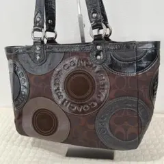 ✨美品✨コーチ COACH パッチワーク シグネチャー トートバッグ 肩がけ