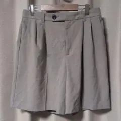 GU Wタックショートパンツ ベージュ XL