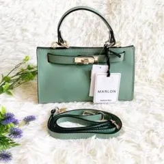 【タグ付き未使用品】マーロン　ワンハンドルミニショルダーバッグ　レザー　2way