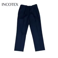 INCOTEX スラックス ダークネイビー ストレートパンツのサムネイル