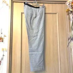 チェック　スマートアンクルパンツ　UNIQLO