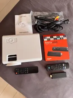 【4月中のみ24時間以内発送】プロジェクターAmazon FireTVStick 24時間以内発送】プロジェクター+Amazon FireTVStick - メルカリ