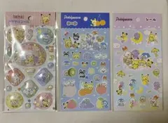 ポケピース　シール　3セット