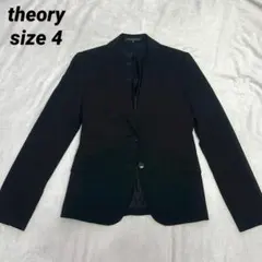 【美品】theory セオリー テーラードジャケット ブラック フォーマル L
