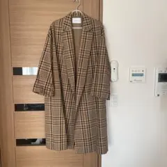 ADAM ET ROPÉ チェック柄 ロングコート