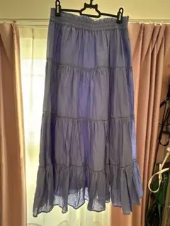 ティアードロングスカート