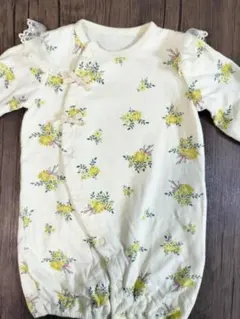 apreslescours 花柄2wayオール　ロンパース　50-70　黄色