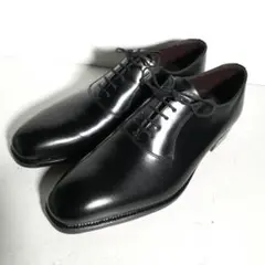 d0057 【新品同様・試着程度】 大塚製靴 プレーントゥ 24.5 黒 革靴