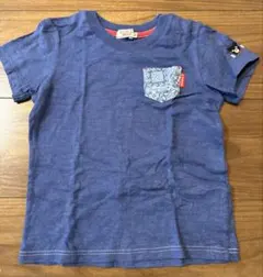 DOUBLE.b ネイビー半袖Tシャツ　100cmのサムネイル
