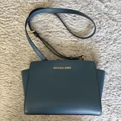 マイケルコース　ショルダーバッグ　ブルー