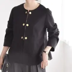 quaranciel ノーカラージャケット