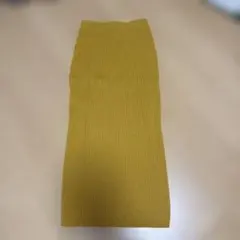 coca リブニット　スカート マスタードイエロー