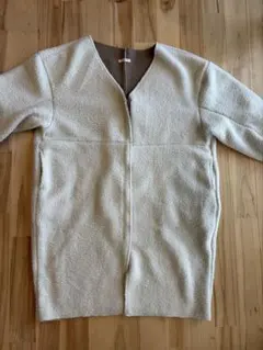 ≪ノーカラーコート　ボア